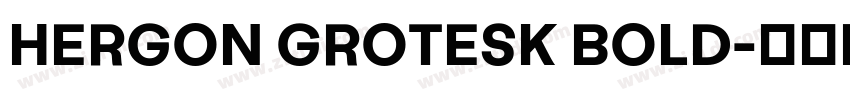 HERGON GROTESK BOLD字体转换
